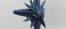 Crystal Alien Ship Monolith