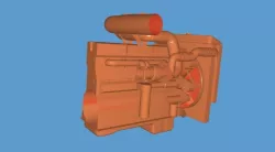 CUMMINS N14 PLUS ENGINE FOR 1/8" RC TRUCKS