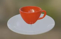 Cup with plate