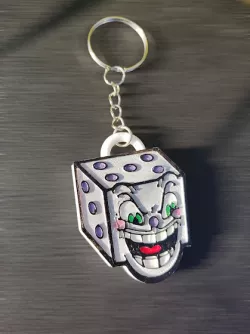 Cuphead King Dice Keychain