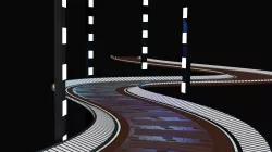 Curved racetrack