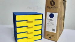 Customizable drawer box with hex pattern sides