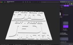 dad jedi master sign