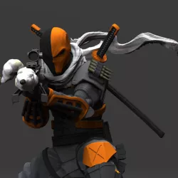 Deathstroke STL Files for 3D printing by CG Pyro fanarts collectible
