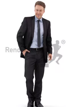 Dennis Posed 004 - Standing Business Man Smiling