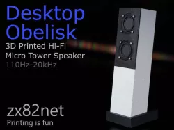 Desktop Obelisk Micro Tower Speaker
