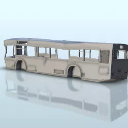 Destroyed bus - Warhammer Bolt Action Flames of War Grimdark Confrontation 40k 40000