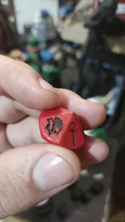 dice drawing vampire the mask 5 edition for 3d printer 3D model