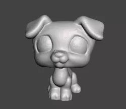 DOG .STL .OBJ