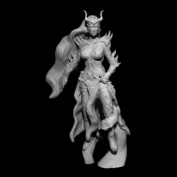 Dread Warlock Outcast on foot and mounted