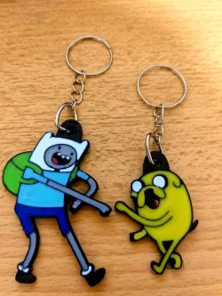 Duo keychain Adventure Time - keychain Adventure time
