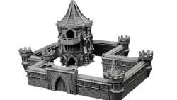 Elven city walls and modular air spire tower