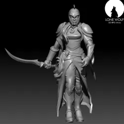 Emillen - The Aes Sidhe Hero Female  (With helmet)
