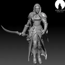 Emillen - The Aes Sidhe Hero Female  (Without helmet)