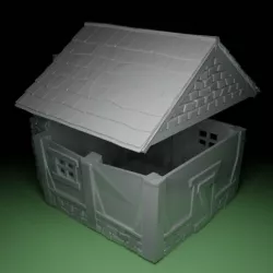 Fantasy House Tabletop RPG/Wargaming Terrain Detailed Inside 28mm (Accessories Coming Soon!!!)