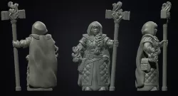 Female dwarf mage priest