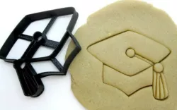 Fondant cookie cutter cookie cutter 7cm graduation cap birrette