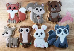 Forest Animal cookie cutter Woodland Creature Cookie Cutters