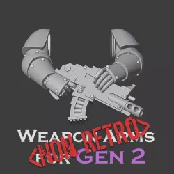 Gen 2 Bolt-thrower & Gladius Arms set (Non-Retro version) (Ver.1 Update)