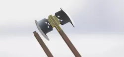 Gimli battle-axe-Lord Of The Rings-LOTR ready 3d print model