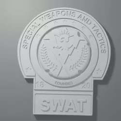 Gotham City's SWAT badge