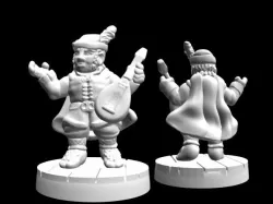 Greensleeves, Halfling Bard (28mm scale)