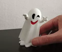 Happy ghost print in place