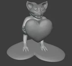 heart cat squirrel thing