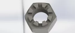 hex castle crown nut