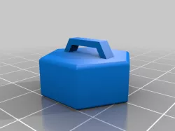 Hexagonal keychain box