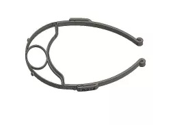 Holder for manufacturing open-topped facial visor, no clip or elastic band