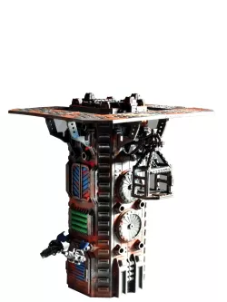 Industrial Tower Tabletop Terrain With Optional Lifter Crane (also turns into a dice tower!)