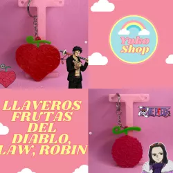 KEYCHAINS DEVIL FRUIT LAW, ROBIN