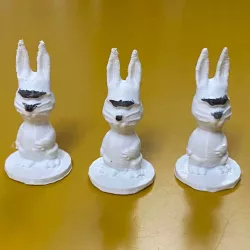 Lapin croque carotte - Funny bunny
