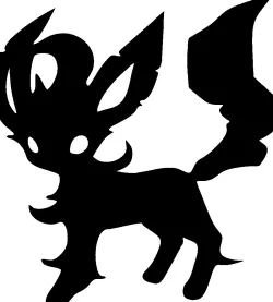 Leafeon wall decal