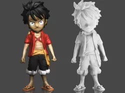 Luffy One Piece 3D Printable