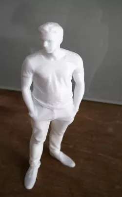 Man ready posed for architectural models, scale 1:50 o 1:20