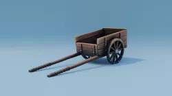 Medieval miniature cart