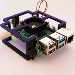 Minimal case for raspberry pi 4 with cooling fan 30x30x7mm