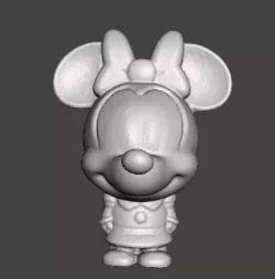 minnie mouse figurine head .stl .obj disney