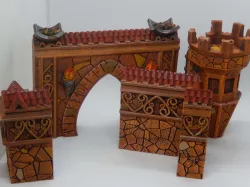 Modular Manor house / elf city walls