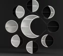 Modular Moon Shelf (Phases of the moon)