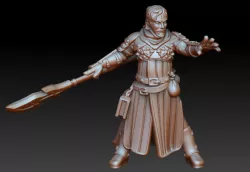 Nameless witcher with glaive