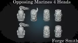 Opposing Marines Sergeant Heads