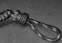 Paracord Bead "Brass Bead Cylinder Lanyard Knife Bead EDC