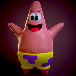 Patrick Star PinHead - SpongeBob SquarePants 3D Print Model by SillyToys