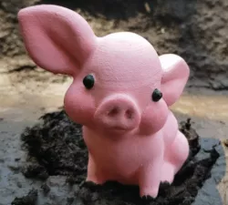Penny Pig, Cute Piglet Statue, Kid's Farm Toy Animal, toy pig, cute pig