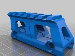 Picatinny Rail Riser 20mm with M5/M3 Slot