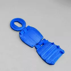 Print in place foldable outlet Smartphone holder and support