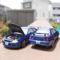 R34 GT-R separated body and chassis